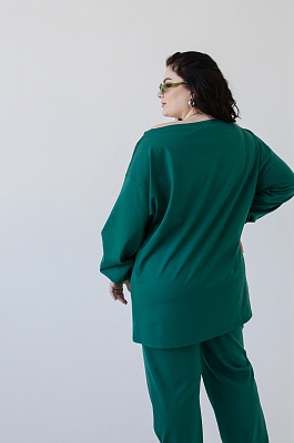 Костюм в спортивном стиле из джерси зеленого цвета