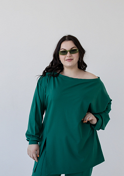 картинка Свитшот из джерси зеленого цвета от магазина Одежда+